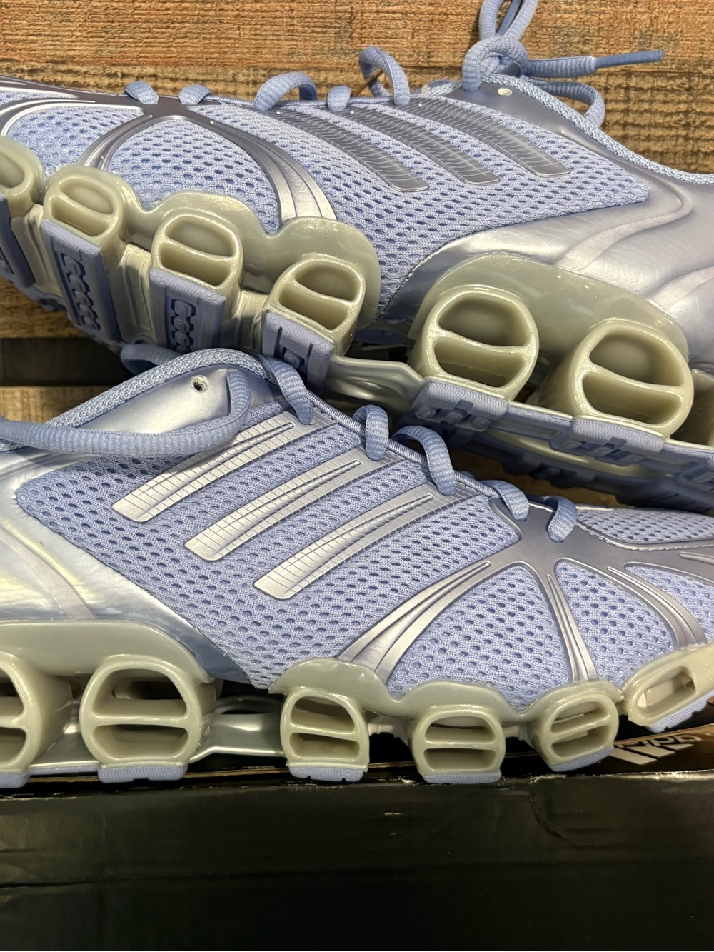 adidas Mega Ghostride W Lavender and Cream Athletic Sneakers